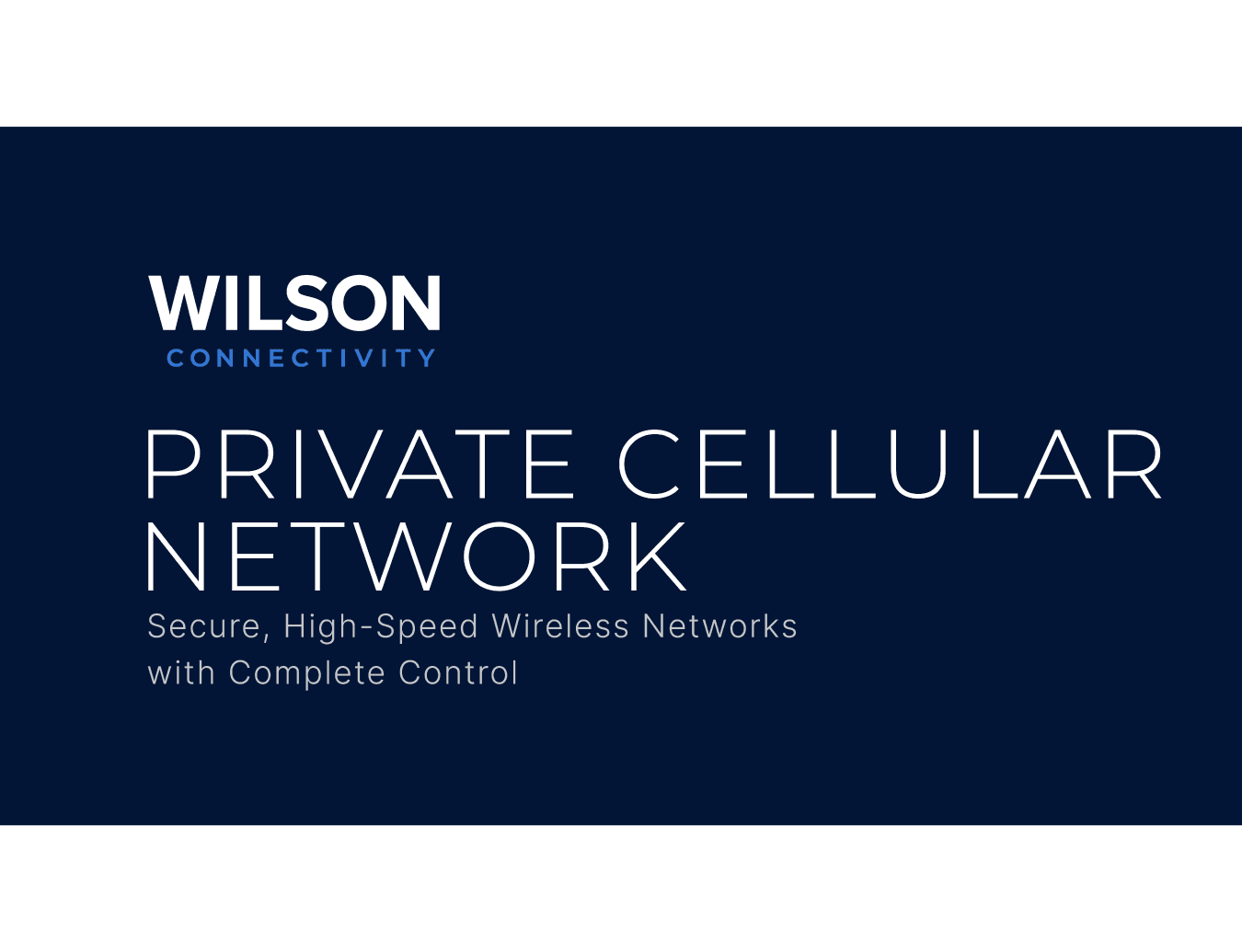 Video Overview: Private Network Solutions