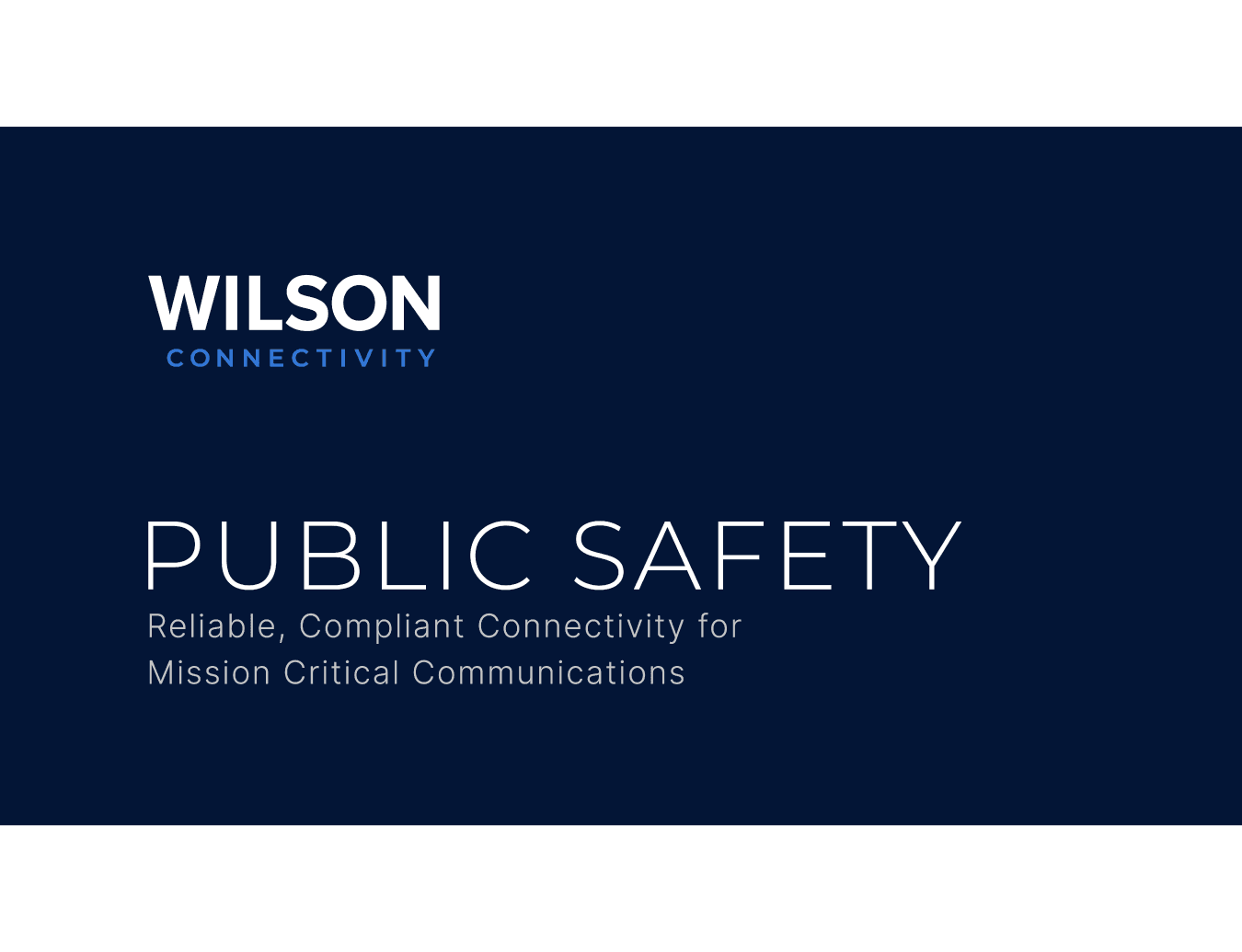 Video Overview: Public Safety Coverage Solutions